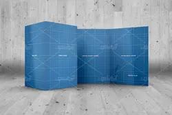 موکاپ فایل برگه درنماهای مختلف روی میز