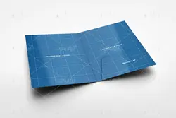 موکاپ فایل برگه درنماهای مختلف روی میز