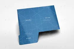 موکاپ فایل برگه درنماهای مختلف روی میز