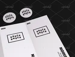 موکاپ مجموعه تبلیغاتی چابی برگه و پاکت و پیکسل