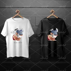 طرح لایه باز خرس تدی با تیشرت و شلوار لی در حال بریک دنس برای چاپ روی انواع تیشرت