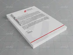 موکاپ دفترچه برگه کاغذ کارت ویزیت پاکت نامه و تقویم در یک نگاه