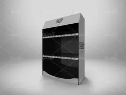 موکاپ باکس و قفسه فروشگاهی برای چیدن محصولات وابزارها