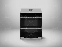 موکاپ باکس و قفسه فروشگاهی برای چیدن محصولات وابزارها