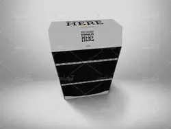 موکاپ باکس و قفسه فروشگاهی برای چیدن محصولات وابزارها