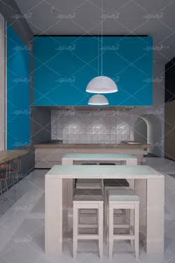 موکاپ تبلیغ و دیوار نوشته داخل رستوران و فضای سالن