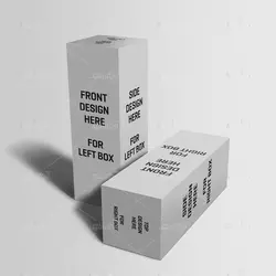 موکاپ باکس و جعبه استوانه ای در کنارهم