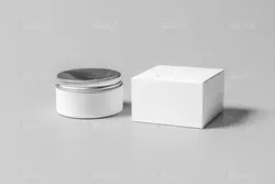 موکاپ قوطی پودر و مواد بهداشتی با جعبه و کارتن  در سایز و اندازه های مختلف