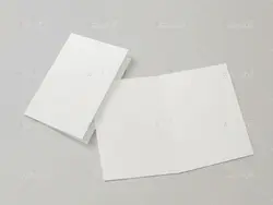 موکاپ منو ولیست مواد آشپزی با پاکت وکیسه همراه با لوازم