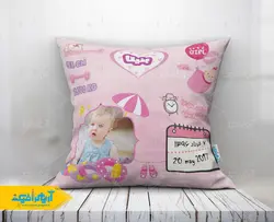 طرح لایه باز کوسن تولد نوزاد