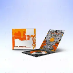 موکاپ CD همراه کاور