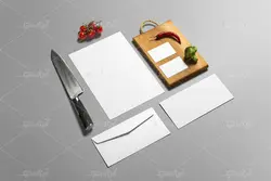 موکاپ منوی مواد مورد نیاز آشپزی