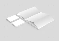 موکاپ ست اداری برگه کاغذ وتبلت