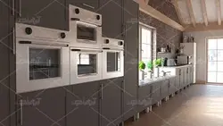 عکس با کیفیت کابینت آشپزخانه زمینه روشن