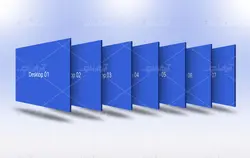 موکاپ صفحات وب بصورت متوالی بصورت زاویه های مختلف