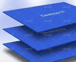 موکاپ صفحات وب بصورت متوالی بصورت زاویه های مختلف