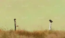 عکس با کیفیت نقاشی دختر عاشق
