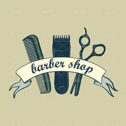 وکتور لوگوی وسایل پیرایشگاه مردانه
