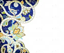دانلود قاب عکس با کیفیت با کادر به سبک ایرانی اسلامی لعاب دار سرمه ای