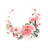 عکس با کیفیت نقاشی حلقه گل