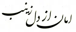 عکس با کیفیت از تایپوگرافی امان از دل زینب