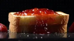 عکس باکیفیت نان تست و مربا