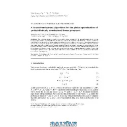 دانلود کتاب A branch-reduce-cut algorithm for the global optimization of probabilistically constrained linear programs