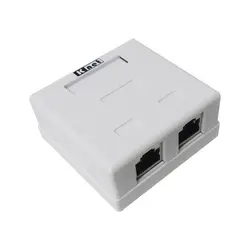 باکس پریز شبکه روکار 2 پورت Cat6 کی نت K-N1120