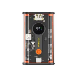 پاور بانک 10000 بدنه شیشه ای رسی مدل RECCE MARS SERIES 1000mAH RPB-P35