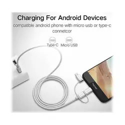 کابل تبدیل USB به Iphone Lightning و Type C و Micro USB یوگرین 80326 Ugreen US186