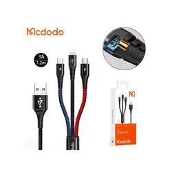 کابل سه سر مک دودو Mcdodo CA-6220 3 IN 1 Cable توان 3 آمپر