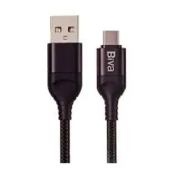 کابل Type C بیوا Biva C-03T طول 1.2 متر شدت جریان 2.4 آمپر