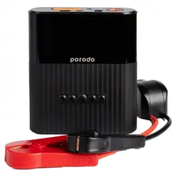 پاوربانک و کمپرسور باد و جامپ استارتر خودرو 8800 میلی آمپر Porodo Multi Function Jump Starter