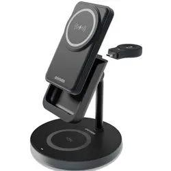 استند و پاوربانک وایرلس چندکاره مگ سیف Porodo 4-In-1 MagSafe Dock PBFCH024