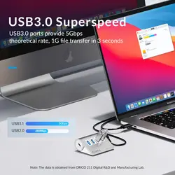 هاب 7 پورت Type C اوریکو ORICO M3U7Q1-10