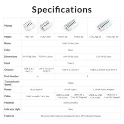 هاب 7 پورت Type C اوریکو ORICO M3U7Q1-10
