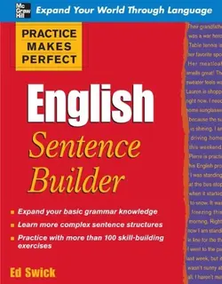 كتاب پرکتیس میکس پرفکت انگلیش سنتنس بیلدر  Practice Makes Perfect: English Sentence Builder