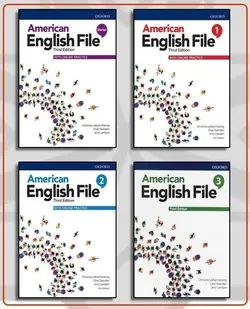 پک چهار جلدی کتاب امریکن انگلیش فایل ویرایش سوم American English File 3rd Starter + 1 + 2 + 3 + CD