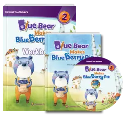 کتاب بلو بر میکس بلوبری پای  Blue Bear Makes Blue berry Pie- Level 2