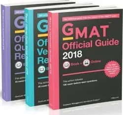 پک 3 جلدی کتاب های جی مت آفیشیال گاید GMAT Official Guide 2018 Bundle