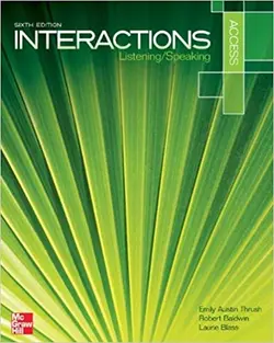 كتاب زبان اینتراکشن اکسس Interactions Access Listening And Speaking 6th Edition