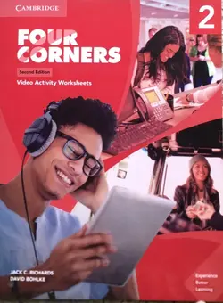 کتاب فیلم فور کرنرز ویرایش دوم Four Corners 2 Video Activity book with DVD 2nd Edition
