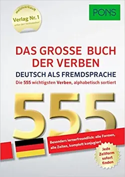 کتاب آلمانی پونز PONS Das große Buch der Verben Deutsch als Fremdsprache: Die 555 wichtigsten Verben alphabetisch sortiert
