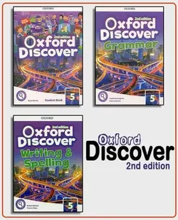 پک کامل کتاب اکسفورد دیسکاور 5 Oxford discover 5 + grammar + Writing and Spelling + CD