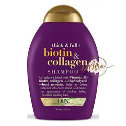 شامپو ضخیم کننده و حجم دهنده بیوتین و کلاژن او جی ایکس Ogx