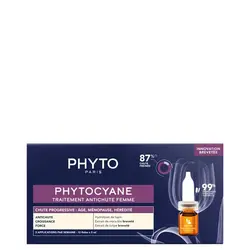 سرم ویال ضد ریزش درمانی فیتو سیان مخصوص بانوان ریزش Phytocyan anti-shedding treatment vial serum for women with shedding