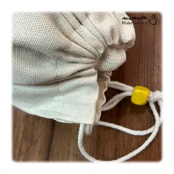 کیسه بند دار کتان بدون طرح اختصاصی