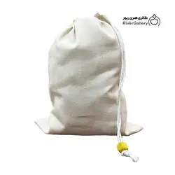 کیسه بند دار کتان بدون طرح اختصاصی
