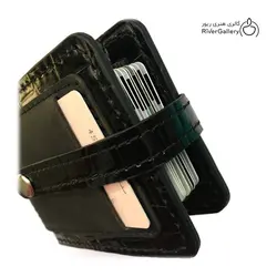 ست جاکارتی و جاکلیدی چرم طبیعی دست ساز آدم و حوا