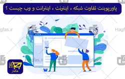 پاورپوینت تفاوت شبکه ، اینترنت ، اینترانت و وب چیست ؟